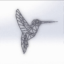 geometrico uccello animale arte decorazione minimalista design decorativo pla 3d Stampa natura casa gufo fauna selvaggio maniglia abs flessibile petg gratuito 3d print model - Mito3D