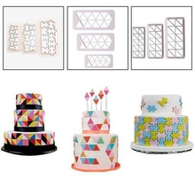 geometric cake cutters tool package stamp fondant model free 3d cookie cutter cookies 3d print model - Mito3D