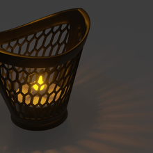 geometriche candela vaso casa la decorazione decoartion regalo il design di geometrica 3d print model - Mito3D