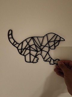 geometric cat 3d print model - Mito3D