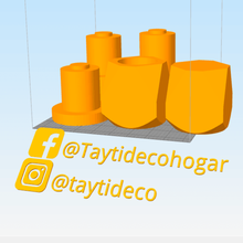 geometrico coppettazione opaco polimero adattatore taytideco taytidecohogar compagno vergine buco cavo yerba 3d print model - Mito3D