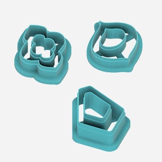 géométrique coupeur polymère argile variantes DIY bijoux art minimal moderne style minimaliste boucles d'oreilles branché outil rhombe 3d print model - Mito3D
