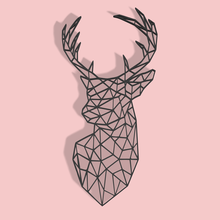 geometric deer art decoration 3d print model - Mito3D