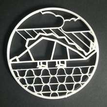 geometrik dinozor bardak ev coaster 3d print model - Mito3D