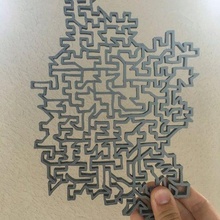 geometrico scarabocchio parete arte creativo geometria organizzatore solidoodle 2d 3d print model - Mito3D