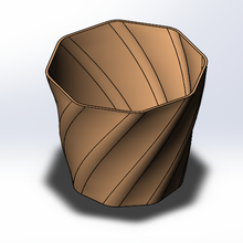 geometric flowerpot mod3 pot home plants 3d print model - Mito3D