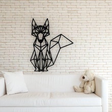 geometric fox poly wall art  wall art animal fox cor decoration yin yang circle life flower rose buddha forest