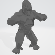 geométrico gorila geoemtrico animal Arte 3d print model - Mito3D