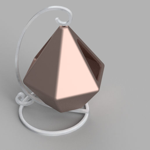 geometric hanging flowerpot 3D print model - Mito3D