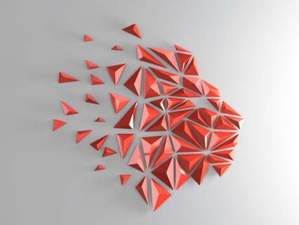 geometrik aslan duvar Sanat 2dart 2d hayvan dekor dekorasyon geometri ev düşük poli heykel üçgen Sanatı binmek 3d print model - Mito3D