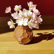 geometric mini planter home tree geodesic decoration 3d print model - Mito3D