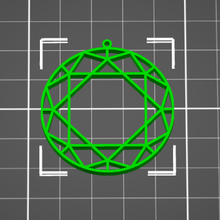 geometrik minimalist kolye takı küpe cazibe 3d print model - Mito3D
