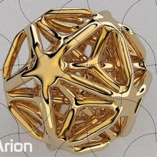 geometric model 007 jewelry chinese ball power geometry sphere ornament metal spiral life fine pendant gold decor print figure 3d print model - Mito3D