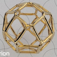 geometric model 008 jewelry chinese ball power geometry sphere ornament metal spiral life fine pendant gold decor print figure 3d print model - Mito3D