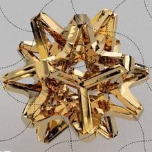 geométrico modelo 010 joalheria bola geometria esfera enfeite metal brinquedo pingente ouro decoração impressão figura jóia 3d print model - Mito3D