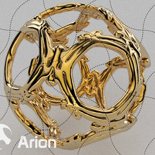 geométrico modelo 013 joalheria bola geometria esfera enfeite metal brinquedo pingente ouro decoração impressão figura jóia 3d print model - Mito3D