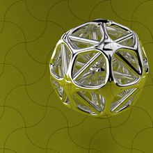 geométrico modelo 035 joalheria sla bola geometria esfera enfeite metal brinquedo pingente ouro decoração impressão figura oro dije 3d print model - Mito3D