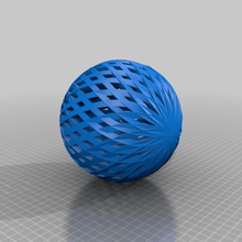 geométrico esfera arte bola bol Natal decoração makerbotornaments matemática modelo modelos enfeite espiral 3d print model - Mito3D