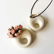 geometric pendant jewelry origami animal head 3d jewellery flowerpot flower pot jewelery accessories fashion design 3d print model - Mito3D