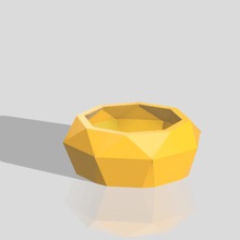 geometrische vase der pflanze Architektur geometricvase Topf low-poly 3d print model - Mito3D