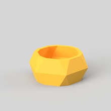 geometrische vase der pflanze Architektur geometricvase Topf low-poly 3d print model - Mito3D