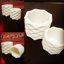 geometric planter tool geomtric pots vase 3d print model - Mito3D