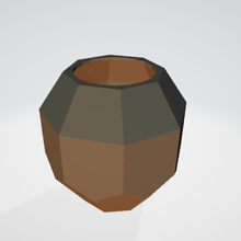 géométrique pot 1 3d print model - Mito3D