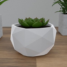 geometrische Topf home Schreibtisch Sukkulenten vase pflanze Garten Gericht 3d print model - Mito3D