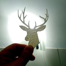 geometric reindeer various 3dlito keychain light lithophane litofania llavero luz relief relieve reno 3d print model - Mito3D