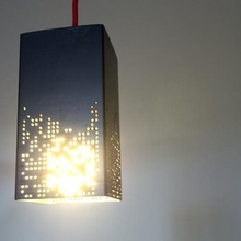geometric shade ikea base home lampshade modern cozy pattern decor light bulb e27 socket 3d print model - Mito3D