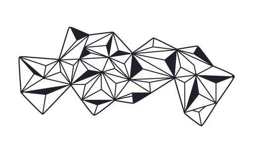 geometrico forma parete decorazione arte arredamento modulo artista 3d print model - Mito3D