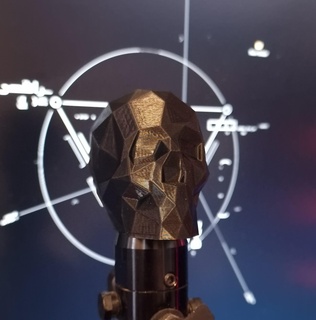geométrico cráneo hpa hilo protector 3d print model - Mito3D