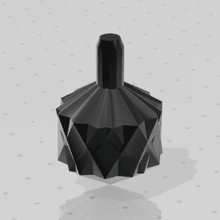geométrico rotação brinquedo pião geométricas 3d print model - Mito3D