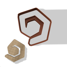 geometrico spirale polimero argilla taglierina gioielleria biscotti polimerico costume orecchini collana 3d print model - Mito3D