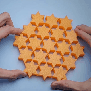 geometrik star oyuncak esnek malzeme 3d print model - Mito3D