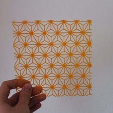 geometrische Sterne Schablone Kunst form prusa i3 Form auf der Dreiecke 2d-Kunst 3d print model - Mito3D