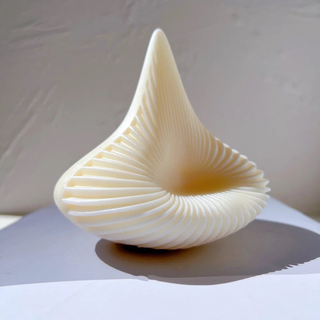 geometrico strisce turbinio spirale flessuoso candela stl gratuito migliore arredamento casa 3d print model - Mito3D