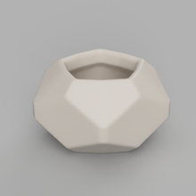 geometric vase pot desk tidy 3d print model - Mito3D