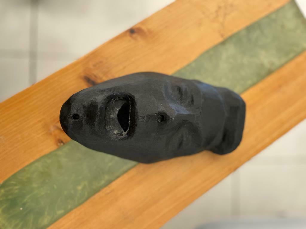 geometrical ashtray face 3D print model - Mito3D