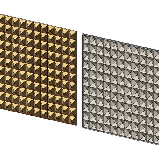 geométrico plaza patrón diamante panel impresión 3d modelo pared celosía 3dpanel talla rejilla herrería joyería chocolat chapa metálica pastelería moldeo yeso alivio geométricas forma resumen square 3D print model - Mito3D