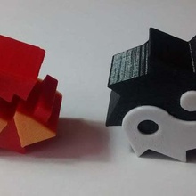geometry dash 3d bolas juego de juguete 3d print model - Mito3D