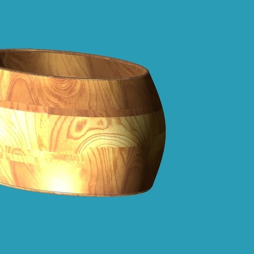 geometry oval pot home pencilcase plant 3D print model - Mito3D