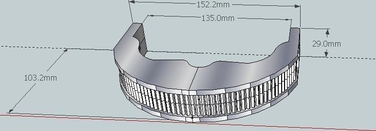 geordi la Schmiede Visier Star Wanderung 3d Kunst Kleidung Kostüm Experiment vorgestellt Geometrie Brille Modell pla reprap Robotik Sketchup Prüfung Spielzeug tragbar Computing Requisiten Zubehör Cosplay 3d print model - Mito3D