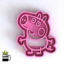 georg pig cookie cutter mold fondant 3d print model home fox cutters breakfast cookies cokkie moulds molds decoration porcelain clay handicrafts bookmarks peppa daddy mom dany pedro suzy fredy zoe emily rabbit candy cat 3d print model - Mito3D