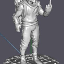 george alien v1 game figure miniature 3d print model - Mito3D