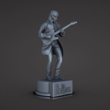 george beatles çatı konseri harison moda georgeharrison oyuncak müzisyen thedoor yazdırılabilir actionfigure rockstar gitar poz n stl minyatür rocknroll müzik 3d print model - Mito3D