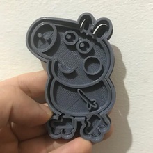 george pig peppa roller skates cookie cutter art 3d print model - Mito3D