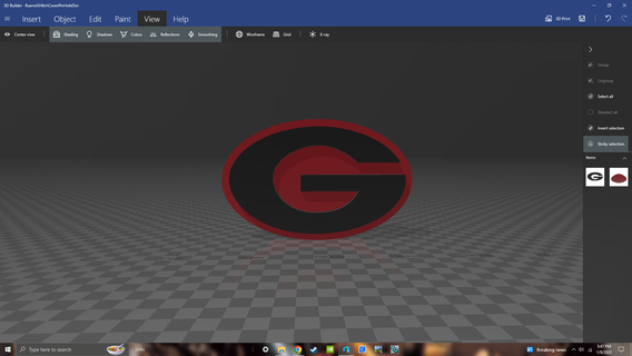 Georgia bulldogs g remolcar enganche cubierta carcasa funda coches georgia 3d print model - Mito3D