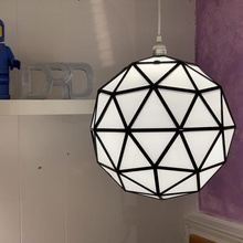 geosphere lamp home fixture light decor hanging 3d print model - Mito3D