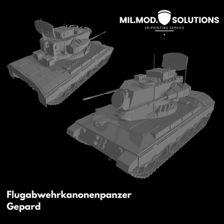Gepard anti aircraft tabanca tank 3d print model - Mito3D